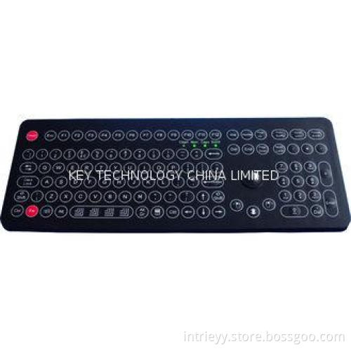 IP68 desktop Industrial Membrane Keyboard with optical trac